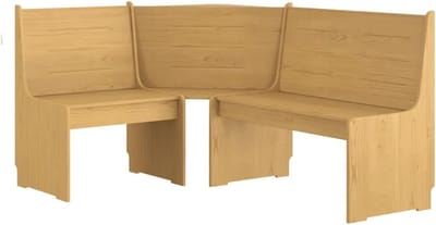 Houten Hoekbank 151 cm - Stevige Steigerhout Bank voor Woonkamer of Tuin