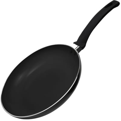COOCK Koekenpan Inductie - 1500ml - Speciale Anti-Aanbak Coating - Koekenpannen met Ergonomische Koudgrepen - Gerecycled Aluminium - Zwart - Inclusief E-book