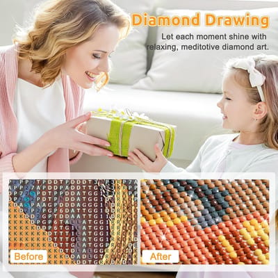 Doe-het-zelf Olifant Diamond Painting set voor volwassenen, dieren, 5D diamond painting fotoset, schilderen op nummer, diamant, kunst, handwerk voor thuis, wanddecoratie 30 x 40 cm