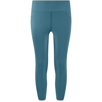 Kentucky Horsewear - Rijbroek Miami – Meisjes – Rijlegging met Knee Grip – Smaragd – Maat 140 – Ademend & Elastisch