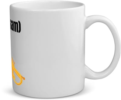 Akyol - trompet met eigen naam koffiemok - theemok - Trompet - muziek liefhebbers - iemand die houdt van trompetten - verjaardag - cadeau - kado - geschenk - 350 ML inhoud