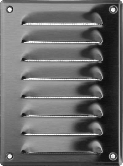 Metaal Ventilatierooster 140 x 190 mm - Roestvrij Staal met Insectenbescherming - Ideaal voor Ventilatie en Afvoer