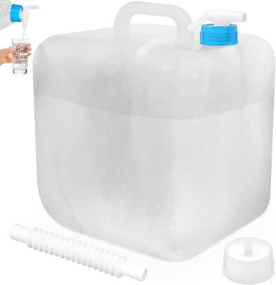 Opvouwbare Drinkwaterkan 20 Liter met Kraan - BPA-vrij Waterreservoir voor Camping en Outdoor