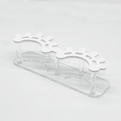 Pince à Cils Rose de Maintien Outils pour Cils Support pour Cils pour Extension de Cils Tuile pour Cils forme de cils Porte-pince blanc