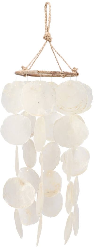 Daan Kromhout - Schelpenhanger - Cazip - Natural - Hanger - 15x55cm - Binnen&Buiten - Windgong