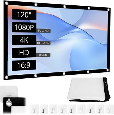 120 Inch HD Projectiescherm 16:9 Opvouwbaar Beamerscherm Anti-Kreuk voor Binnen en Buiten