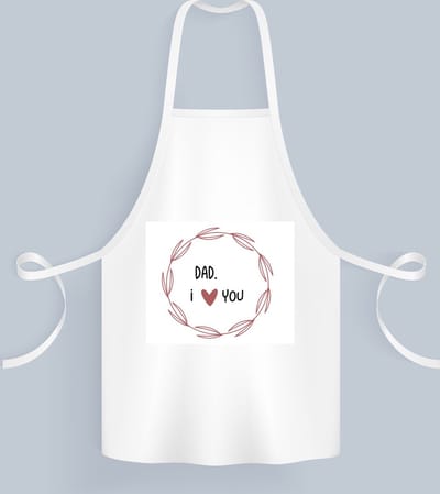 Akyol - dad i love you Keukenschort - Papa - de liefste vader - vader cadeautjes - vaderdag - verjaardagscadeau - verjaardag - cadeau - geschenk - kado - gift - vader artikelen - 82 bij 71 cm