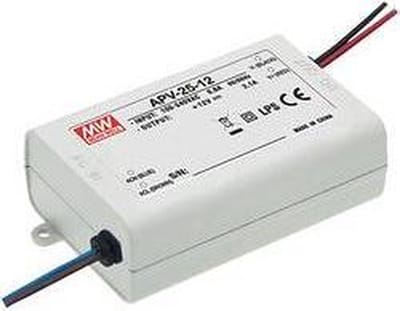 Mean Well APV-25-12 LED-transformator Constante spanning 25 W 0 - 2.1 A 12 V/DC Niet dimbaar, Overbelastingsbescherming
