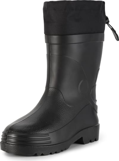 Ladeheid Heren Regenlaarzen - Thermo Rubber Laarzen Warm met Manchet Voering - EVA - LA-LMG-892-Wader - Schwarz - 47
