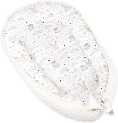 Babynest Minky voor baby’s, knuffelnest, babycocon voor zuigelingen en pasgeborenen, Skandi beige