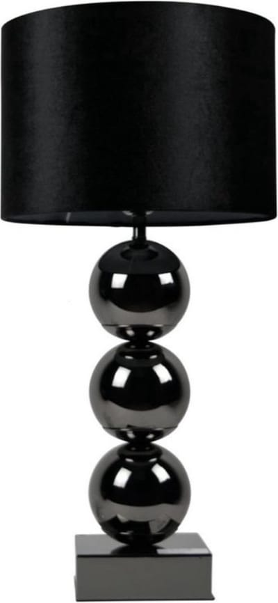 DiamantMeubelen Nachtkast lamp 3 Bol - Zwart
