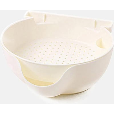 Creatieve Kom Schaal Dubbele Laag Gedroogd Fruit Snacks Zaden Containers Telefoon Afvalhouder Plastic Opbergdoos Sieraden Organizer white