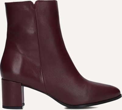 Notre-V 8560 Enkellaarsjes - Enkelboots met rits - Dames - Rood - Maat 38