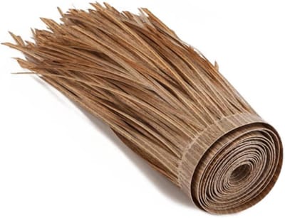 Rieten Dakbedekking - Natuurlijk Stro - Decoratieve Afdekking - Waterdicht PE Materiaal - 1x14ft - Natuurlijk