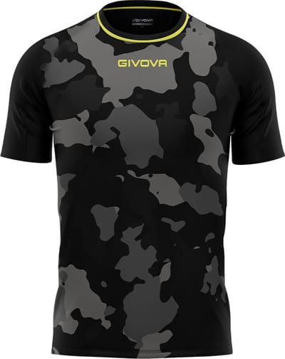 Heren T-shirt Givova Army Wit-grijs Wit - XL