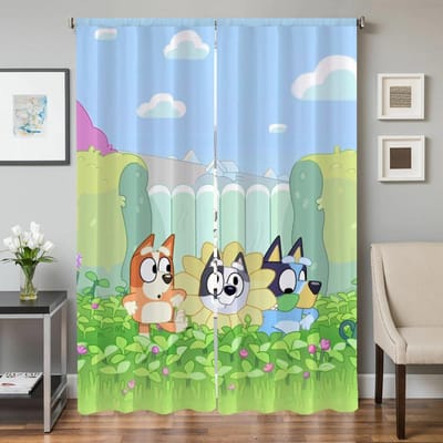 Home Interieur Keuken Gordijnen voor Woonkamer 2 Stuks Verduisterende Gordijnen Deurgordijn B-bluey-y Scheidingswand Slaapkamer Decoratie W50xH70cmx2pcs-CL