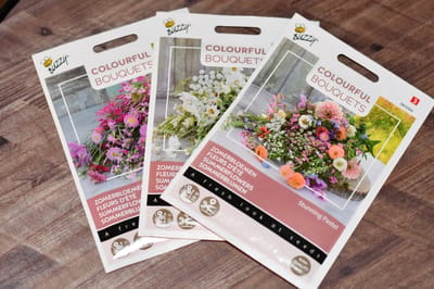 Assortiment Bloemzaden / Snijbloemen - 3 Zakjes Zaad - Ca. 3000 Zaden - Creëer Zelf Een Schitterend Verassingspakket Voor De Vaas