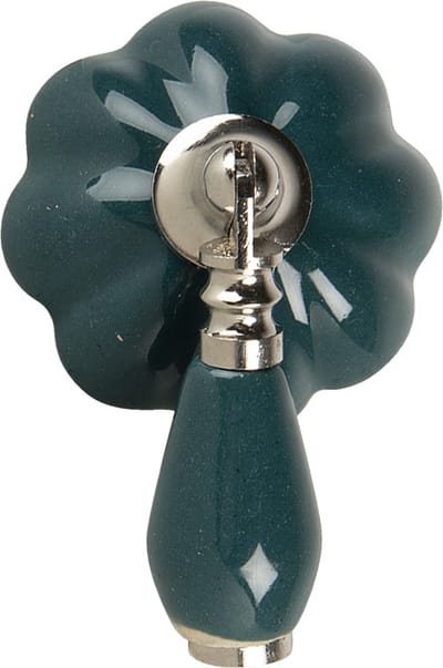 Clayre & Eef Deurknop 4x8x6 cm Groen Keramiek