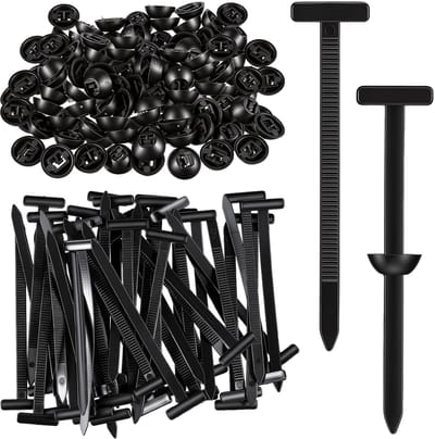 Dailygoods- Kabelbinders 200 stuks - Kunststof - Zwart - Universele Kabelbinders - Duurzaam - Voor Huishoudorganisatie/Autoreparatie - Binders