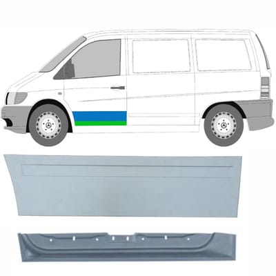 Reparatiepaneel voor deur voor Mercedes Vito I W638 1996-2003 / Links / Set