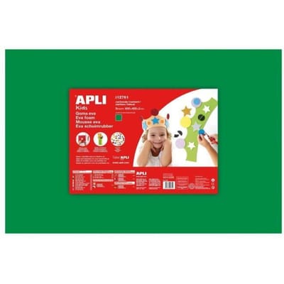 APLI 1 feuille de mousse caoutchouc - Vert
