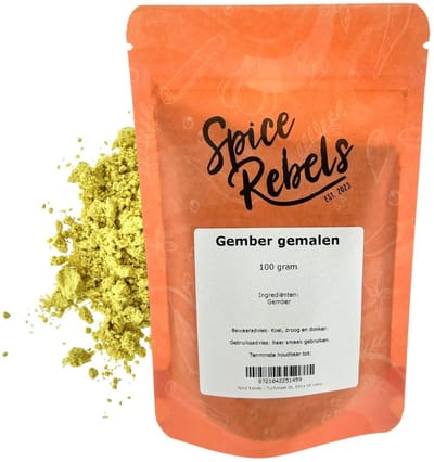 Spice Rebels - Gember gemalen - zak 100 gram