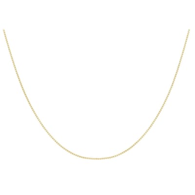 Lucardi Dames 9 Karaat ketting venetiaan - Ketting - 9 Karaat - Goudkleurig - 60 cm