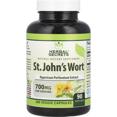 St. Sint-Janskruid, Plantaardige Capsules 180 (350 mg per capsule)