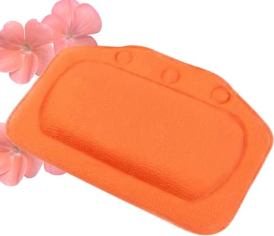 Nivard Badkussen - Badkussens Voor In Bad - Spa Bar - Spa Kussen - Accessoires - Jacuzzi Kussen - Oranje