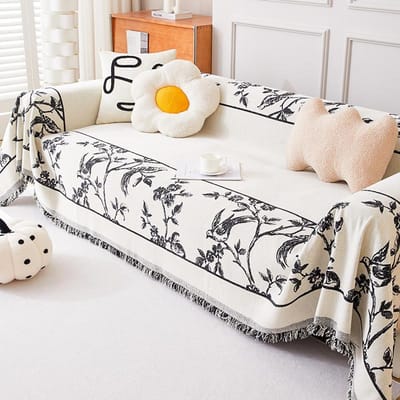 Luxe Bankhoes Chenille Bankhanddoek Deken Bankhoes Universele Anti-kattenkras Bankhoes voor Woonkamer 1/2/3/4 Zits 180X130cm