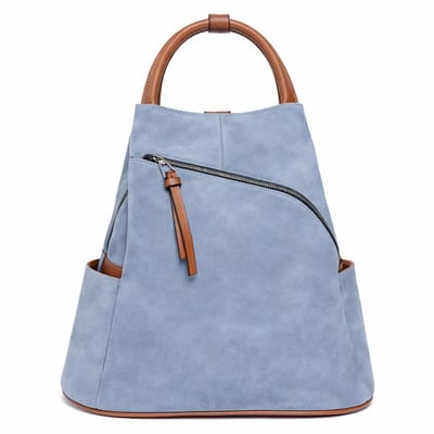 THL Design - Dames Rugzak - Kleine Rugtas - Anti Diefstal - Licht Blauw