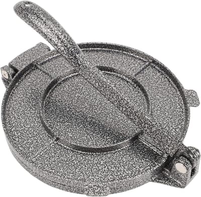 Tortilla Pers - Taco Maker - Platbrood Maken - Aluminium Legering - 20 cm - Grijs