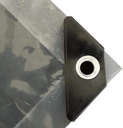 Transparant Zeil - Afdekzeil Waterdicht - Buiten Beschermen - Scheurvast Polyethyleen - 4 x 5 m - Doorzichtig