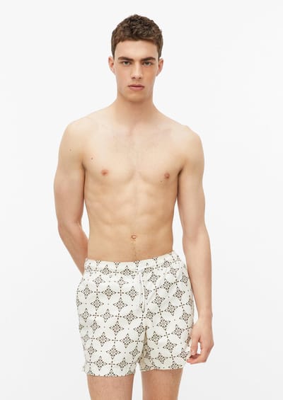 s.Oliver - male - Zwemshort met print