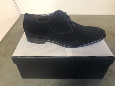 Floris van Bommel Mannen Veterschoenen - 14101 - Suede - Blauw - Maat 39 (6)