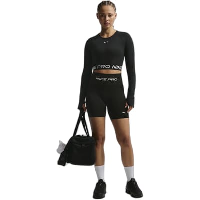 Nike Bikeshorts met hoge taille voor dames (13 cm) Pro Seamless - Zwart- Dames, Zwart XL