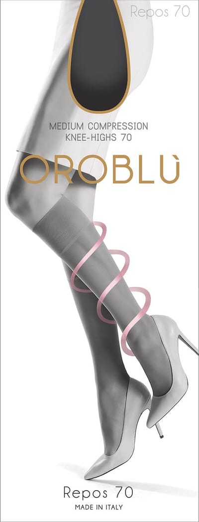 Oroblu Mi-bas repos kniekous 70 denier - Black - Maat 35-38