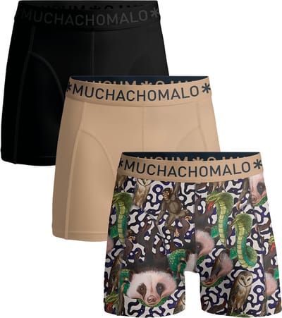Muchachomalo Boxershort heren – 3 Pack – 95% Katoen – Heren Ondergoed – Kleding – Stevig Ondergoed – Onderbroeken Heren