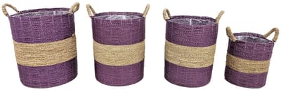 Mand Nila aubergine set van 4