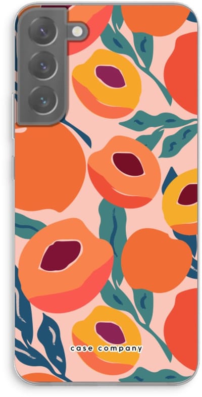 Case Company® - Hoesje geschikt voor Samsung Galaxy S22 Plus hoesje - Perzik - Soft Cover Telefoonhoesje - Bescherming aan alle Kanten en Schermrand