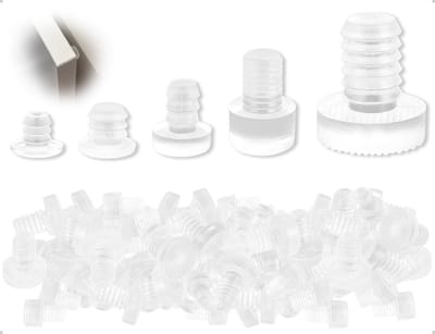 Set van 50 Transparante Geluidsabsorberende Pads voor Tafelstoppers, Deurstoppers en Meubelpads - Diverse Maten voor Optimaal Gebruik
