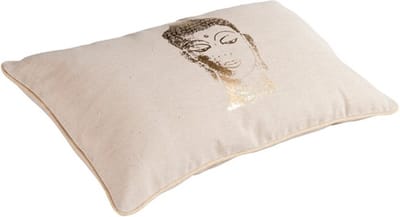 Bombay Kussen Nature/gold | 30 X 50 | Sierkussen Voor Woonkamer Of Slaapkamer