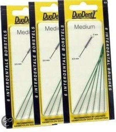 Duodent Interdentale Borstel Micro Fine 0.6 mm - 3x  6 st - Rager - Voordeelverpakking