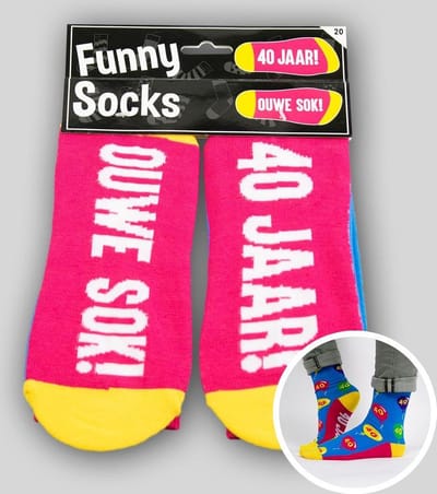 Funny Sokken 40 jaar