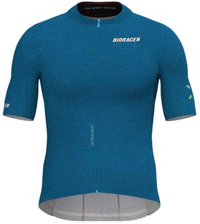Bioracer Epic Ultralight Elevate Korte Mouw Wielertrui Blauw L Man