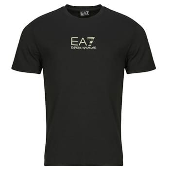 T-shirt Korte Mouw Emporio Armani EA7 TRAIN GOLD LABEL TEE PUNTO ROMA BIG LOGO 7M000301