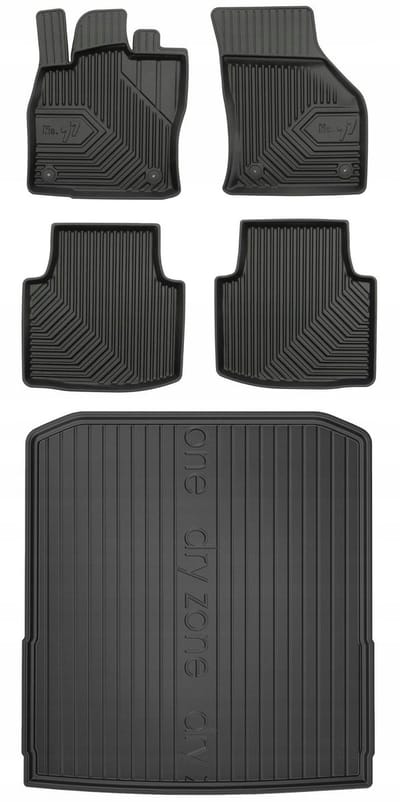Frogum No.77 & DryZone - Automatten set + Kofferbakmat - Geschikt voor SKODA Superb III Combi 2015-2023