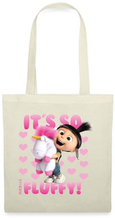 Minions Agnes It's So Fluffy Pink Tas Van Stof Schoudertas