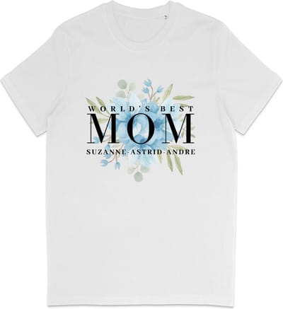T Shirt Dames Gepersonaliseerd Cadeau - Beste Moeder Van De Wereld - Wit - XS
