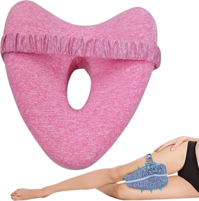 Nivard Beenkussen - Kniekussen - Zijslaapkussen Orthopedisch - Voor In Bed - Volwassenen - Roze